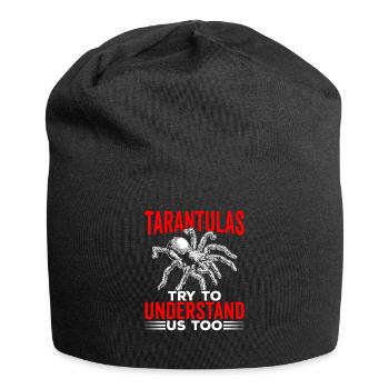 Try to understand our tarantula owners - Jersey Beanie - black - Front