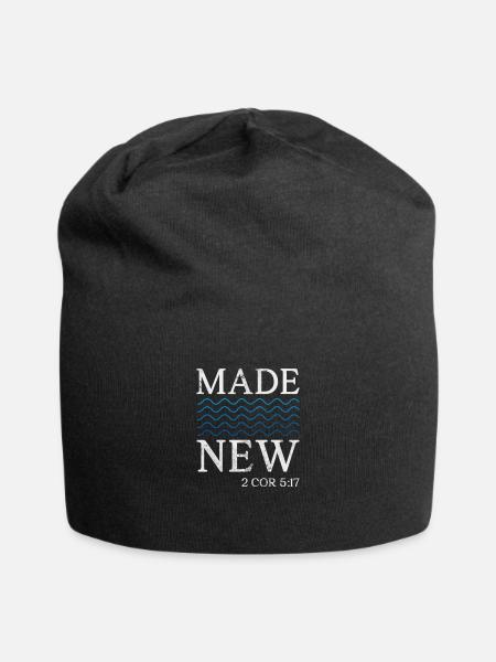 Bibel - Jersey-Beanie - Schwarz