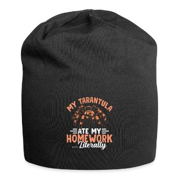 Tarantula ate my homework pet - Jersey Beanie - black - Front