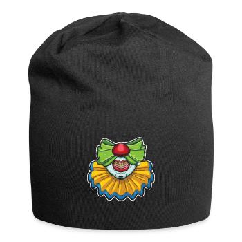 Party Carnival Creepy Scary Clown Jester Circus - Jersey Beanie - black - Front