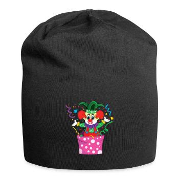 Karneval Clown Narr Zirkus Niedlich - Jersey-Beanie - Schwarz - Vorne