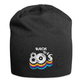 Retour Années 80 Carnaval Années 80 Rétro Fête 1980 - Bonnet en jersey - noir - Devant