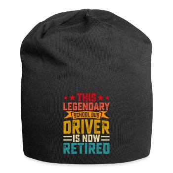Schulbusfahrer Rente Rentner - Jersey-Beanie - Schwarz - Vorne