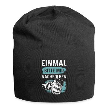 bier alkohol - Jersey-Beanie - Schwarz - Vorne