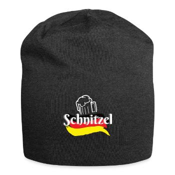 Schnitzel Germany Food - Jersey Beanie - charcoal grey - Front