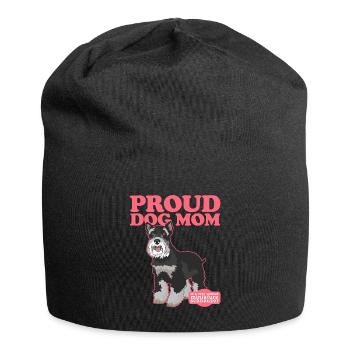 Maman Schnauzer miniature | Schnauzer Dog Mom Cadeau - Bonnet en jersey - noir - Devant