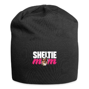 Shetland Sheepdog Dog Sheltie - Sheltie Mom - Jersey Beanie - black - Front