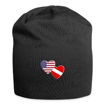 USA American Diver Symbol Flag Down Dive Diving - Bonnet en jersey - noir - Devant