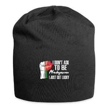 Madagaskar-Stolz Madagaskar-Flagge Gewachsen - Jersey-Beanie - Schwarz - Vorne