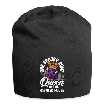 Un costume d’Halloween rétro de tante effrayant - Bonnet en jersey - noir - Devant