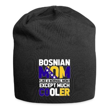 Bosnien und Herzegowina Flagge Bosnien - Jersey-Beanie - Schwarz - Vorne