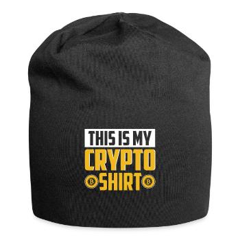 Crypto Cryptocurrency - Jersey Beanie - black - Front