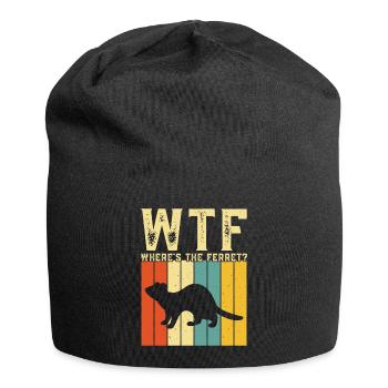 Frettchen - Jersey-Beanie - Schwarz - Vorne