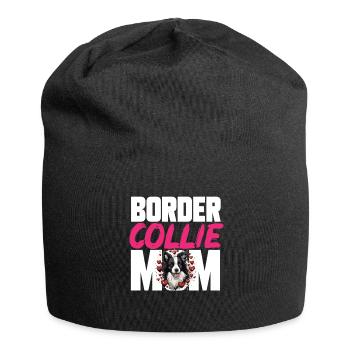 Border Collie Dog - Border Collie Mom - Jersey Beanie - black - Front