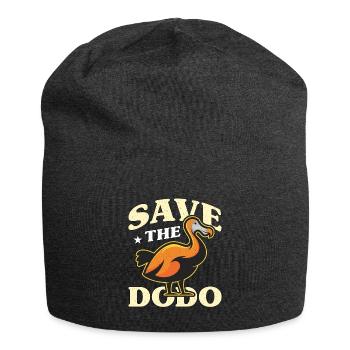 Dodo Bird Save The Dodo Flightless Extinct Birds - Jersey Beanie - charcoal grey - Front
