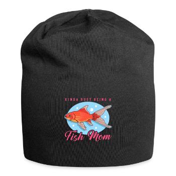 Aquarium Fish Mom Aquarist Aquaristics Gift - Jersey Beanie - black - Front