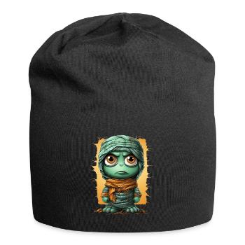 Halloween Spooky Cartoon Mummy - Jersey-Beanie - Schwarz - Vorne