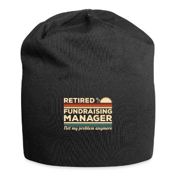 Gestionnaire de collecte de fonds à la retraite n’est plus mon problème - Bonnet en jersey - noir - Devant