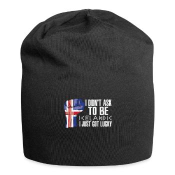Icelandic Pride Iceland Flag Grown Icelandic - Jersey Beanie - black - Front