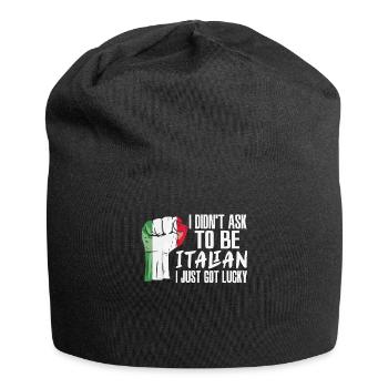 Italienischer Stolz Italienische Flagge Gewachsen - Jersey-Beanie - Schwarz - Vorne