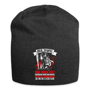 Ritter Tempelritter Kostüm Kreuzritter Mittelalter - Jersey-Beanie - Anthrazit - Vorne