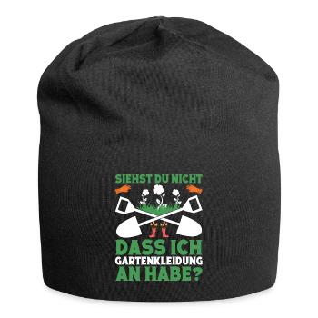 Schrebergarten Landschaftsgärtner Gärtnerin - Jersey-Beanie - Schwarz - Vorne