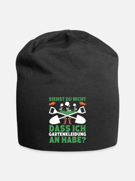 Schrebergarten Landschaftsgärtner Gärtnerin - Jersey-Beanie - Schwarz