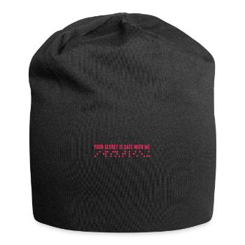 Braille Braille Blind Gift - Bonnet en jersey - noir - Devant