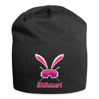 Skihaserl Skihasen Shirt Skihasen Apres Party - Jersey-Beanie - Schwarz - Vorne