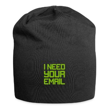 Hacker Coder Computerfreak Nerd Hacking Geschenk - Jersey-Beanie - Schwarz - Vorne