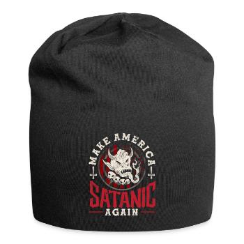 Satan Make America Satanic Again Occult - Jersey Beanie - black - Front