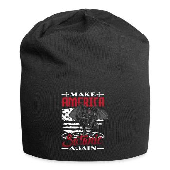 Satan Make America Satanic Again Occult - Jersey Beanie - black - Front