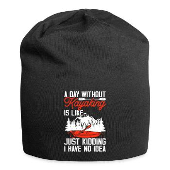 Kayak Kayaker Kayaker - Jersey Beanie - black - Front