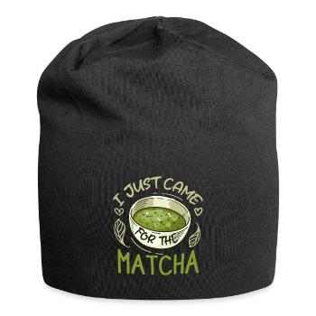 Grüntee-Liebhaber, japanischer - Jersey-Beanie - Schwarz - Vorne