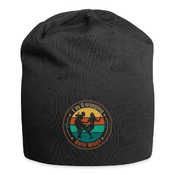 Lindy Hop Swing Tanz Paar Tänzer Swing Tanz - Jersey-Beanie - Schwarz - Vorne