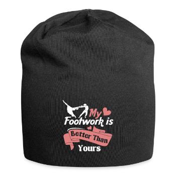 Lindy Hop Swing Dance Couple Dancer Swing Dance - Jersey Beanie - black - Front
