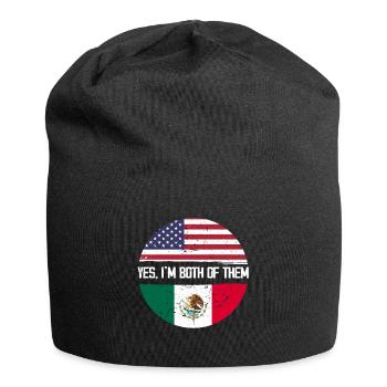Yes Iam both of them USA Mexico - Jersey-Beanie - Schwarz - Vorne