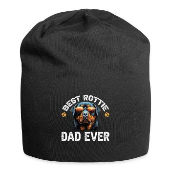 Rottweiler Rottie Dog Breed Pet - Best Rottie Dad - Jersey-Beanie - Schwarz - Vorne