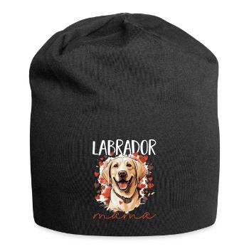 Labrador Dog Breed Pet - Labrador Mama - Jersey-Beanie - Schwarz - Vorne