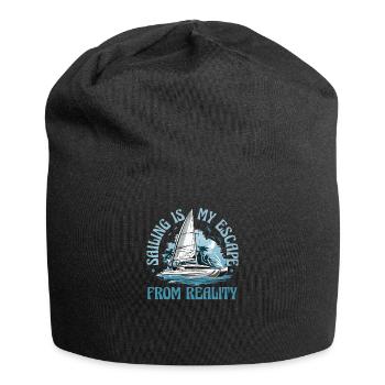 Catamaran-Boot Segelboot Segeln Segler - Jersey-Beanie - Schwarz - Vorne