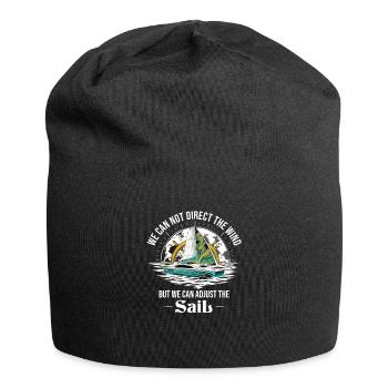 Catamaran-Boot Segelboot Segeln Segler - Jersey-Beanie - Schwarz - Vorne