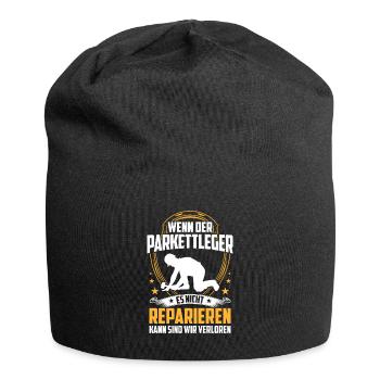 Parkettleger nicht reparieren Bodenleger - Jersey-Beanie - Schwarz - Vorne