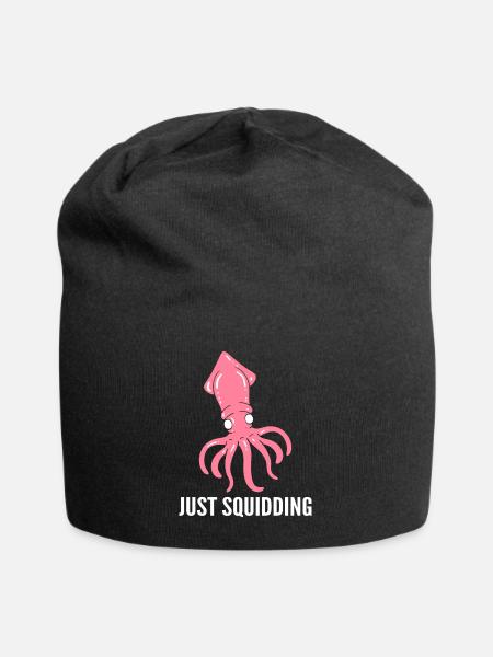 Just Squidding Marine -Zoologe - Jersey-Beanie - Schwarz