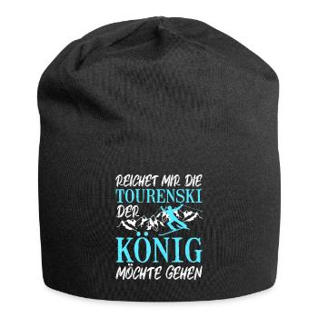 Ski Touring Reichet mir die Tourenski - Jersey-Beanie - Schwarz - Vorne
