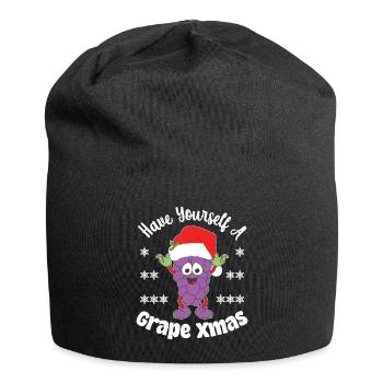 Have yourself a Grape Xmas - Jersey-Beanie - Schwarz - Vorne