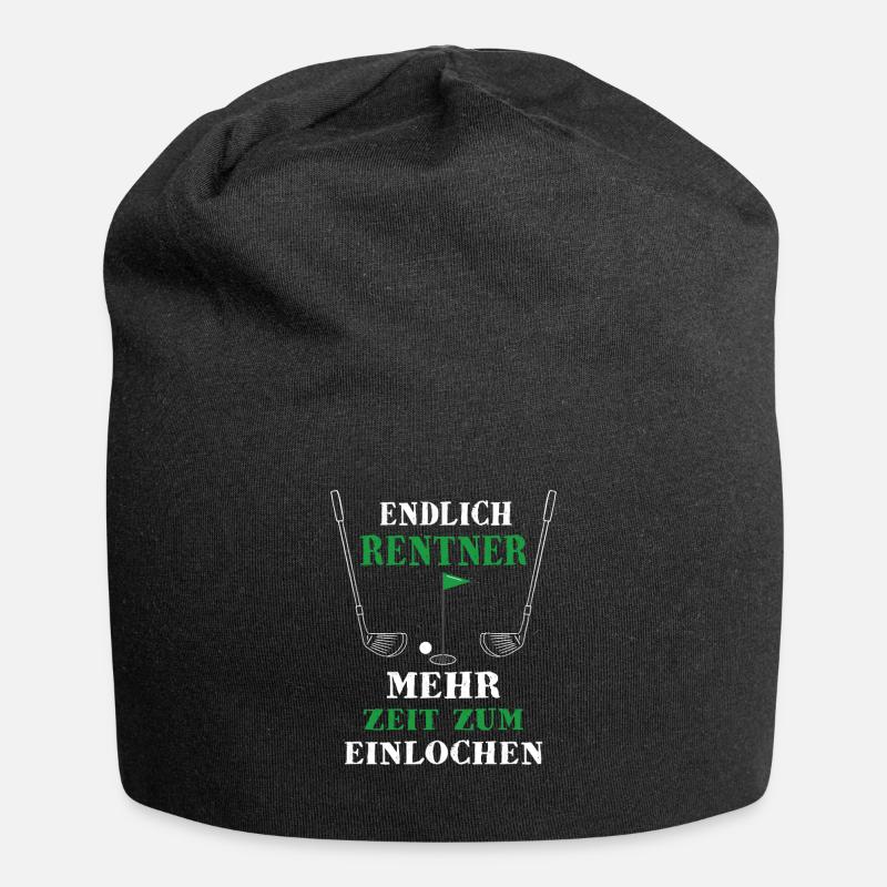 Rentner Golf Golfschläger - Jersey-Beanie - Schwarz