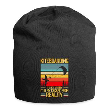 Kitesurf Kitesurfer Kiteboard Kitesurfing - Jersey Beanie - black - Front