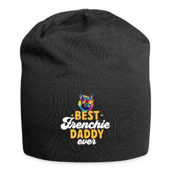 French Bulldog Dog Breed Best Frenchie Daddy Ever - Jersey-Beanie - Schwarz - Vorne