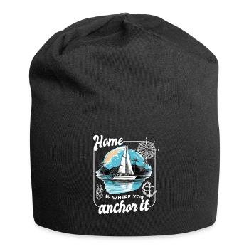marin voilier voilier voilier voilier yacht - Bonnet en jersey - noir - Devant