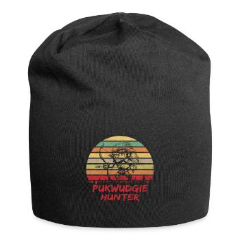 Mythical Monster - Cryptide Monster - Pukwudgie - Jersey Beanie - black - Front